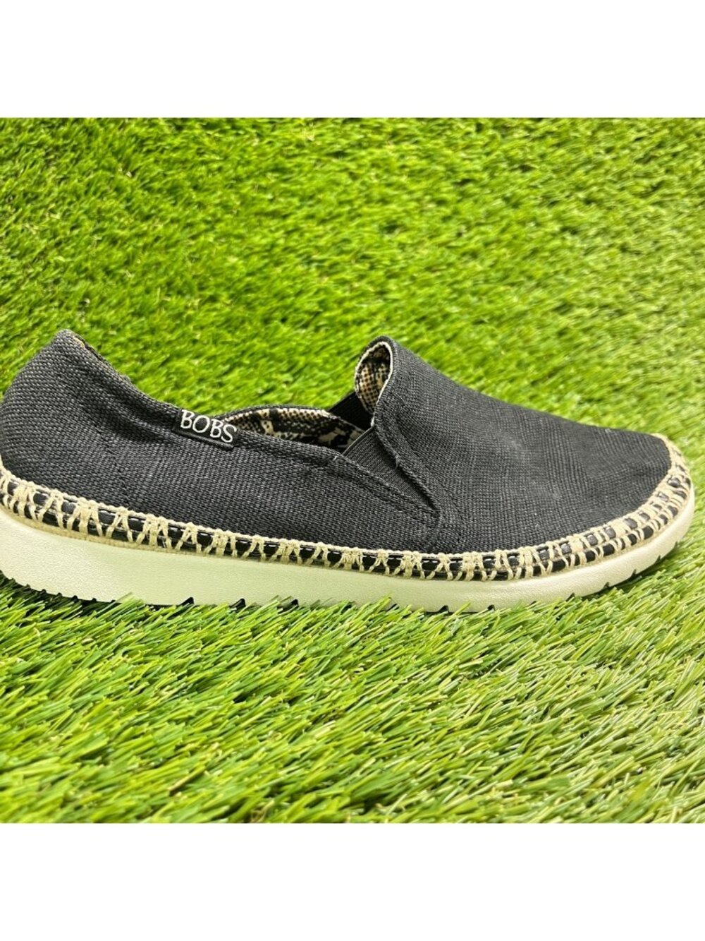 Skechers Flexpadrille 3.0-Dark Womens Size 8 Black Casual Walking Slip-On Shoes